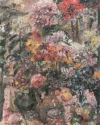Lovis Corinth Stillleben mit Chrysanthemen und Amaryllis Spain oil painting artist